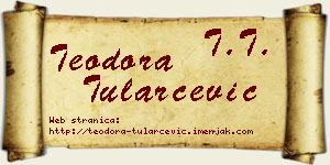 Teodora Tularčević vizit kartica
